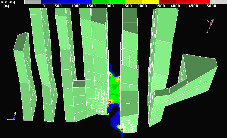 Map3D - 3D non-linear pillar response